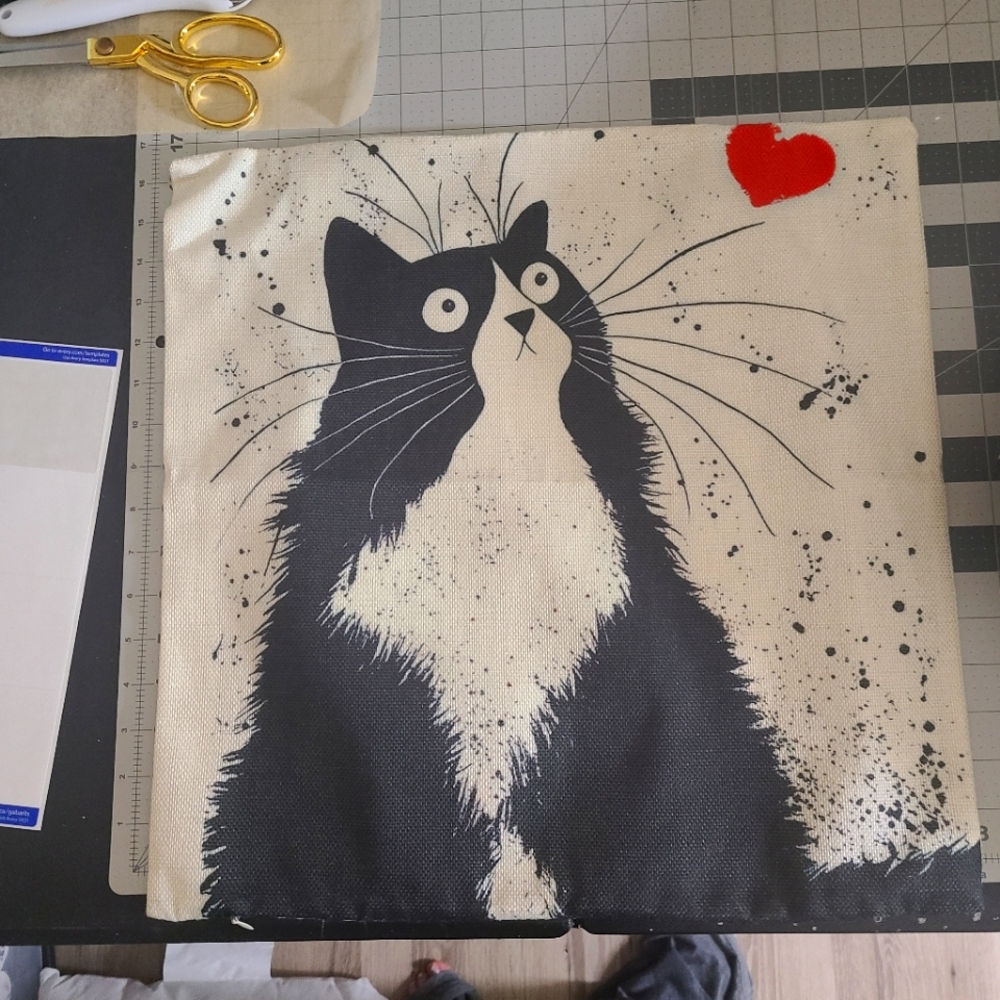 Cat Pillow Covers no insert included choose 2